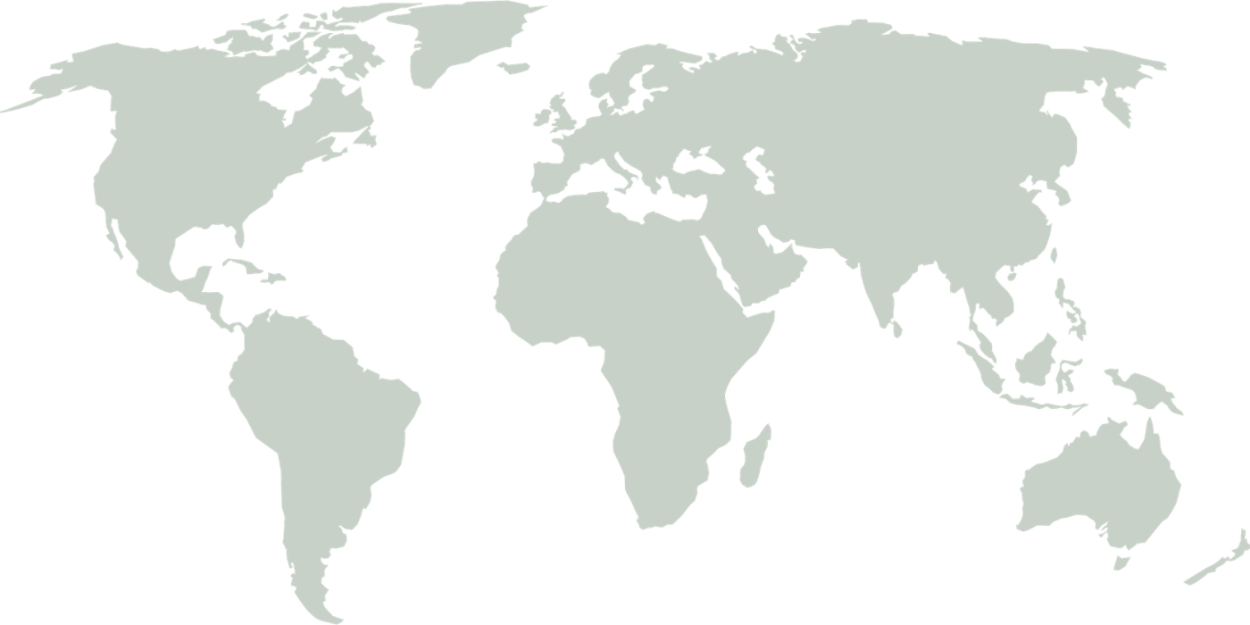 World map showing Covvey member locations